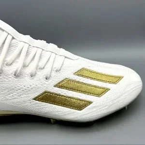 New Men’s Adidas Adizero Cleats Primeknit White Gold Metallic Size 9 GX5100 $_12.JPG?set_id=880000500F main image 3